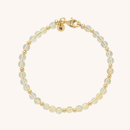 Citrine Jewel Bead Birthstone Bracelet - November