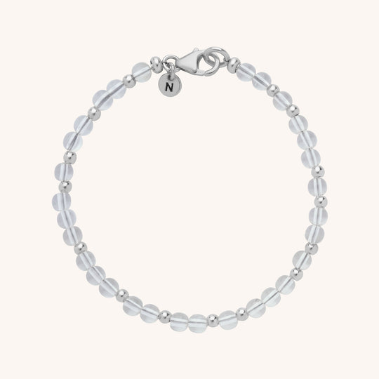 Crystal Jewel Bead Birthstone Bracelet - April