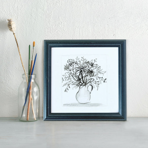 'Jug Of Flowers' Framed Original Painting
