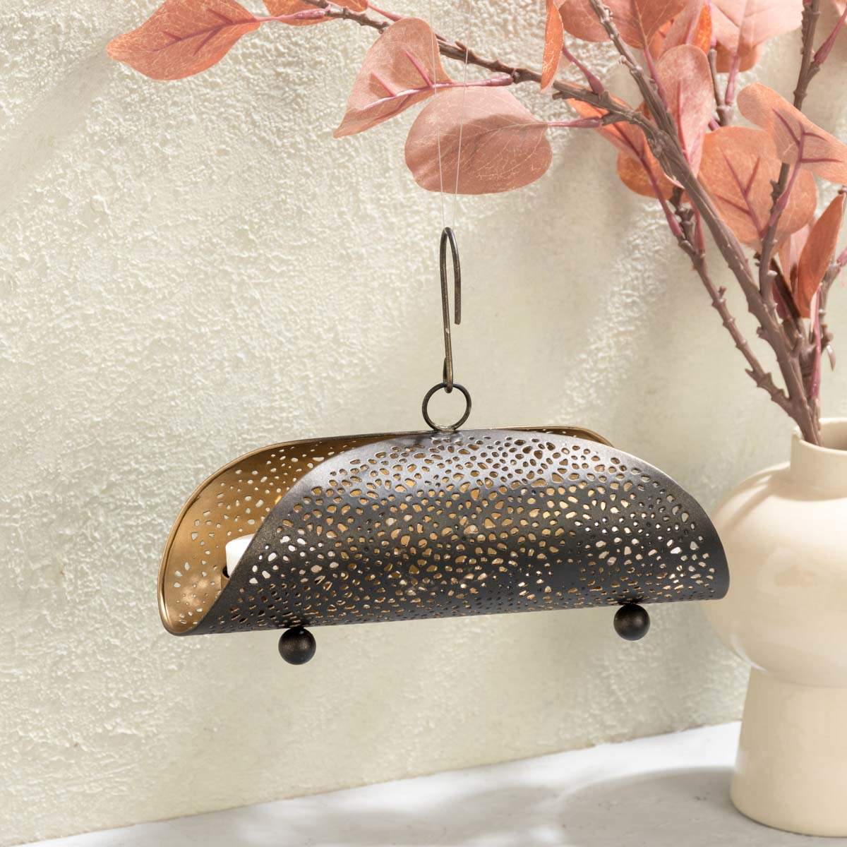 Hanging Metal Candle Holder