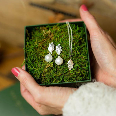 Oak Leaf Set with Earrings & Pendant