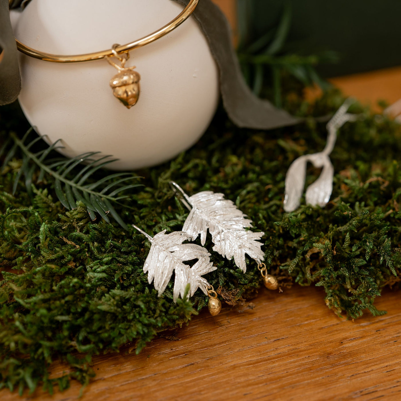 Yew Leaf Earrings