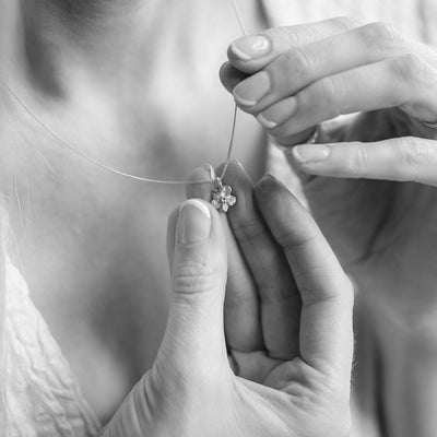 Sterling Silver Forget-me-knot pendant