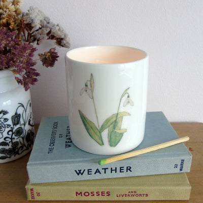 snowdrop tealight holder