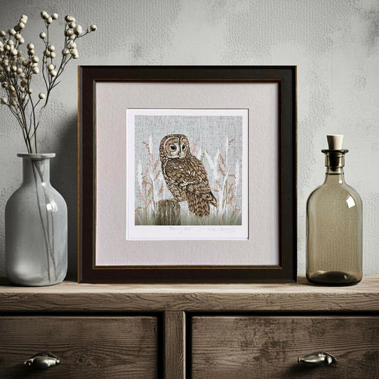 Tawny Owl -Signed and mounted Giclée Art Print