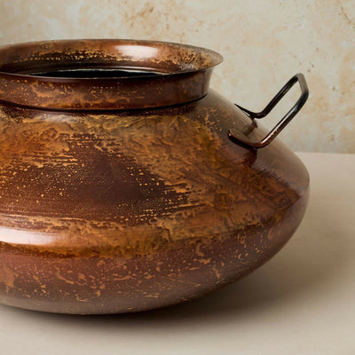 Rustic Finish Belly Planter Kalam