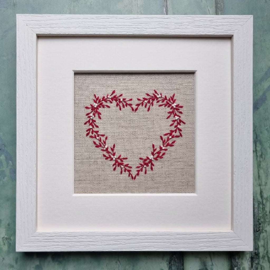 Christmas Winter Heart Embroidery Kit i