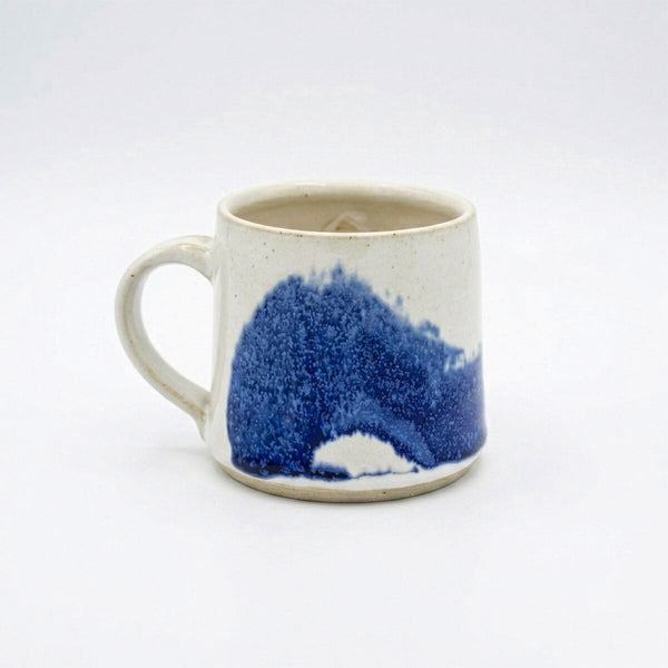 Coffee cup blue tide front