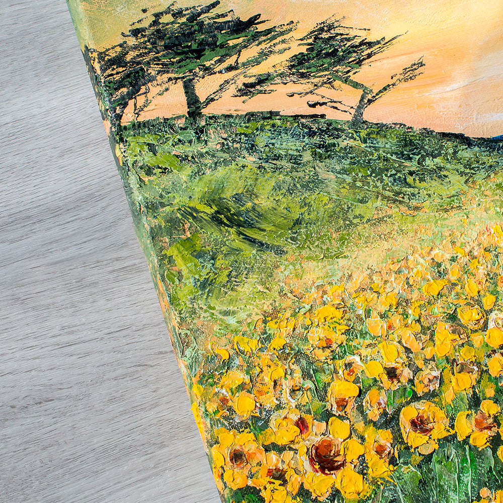 Cornish Sunflowers Original Art