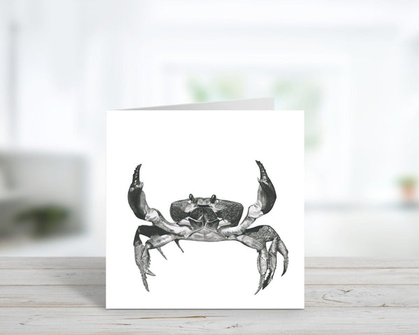 Sarin the Crab Hand-Drawn Greeting Card – Coastal Marine Art
