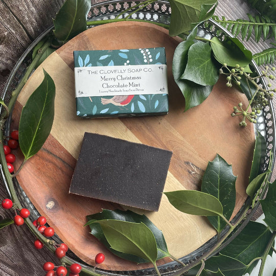 Chocolate Mint Handmade Soap Made in Clovelly