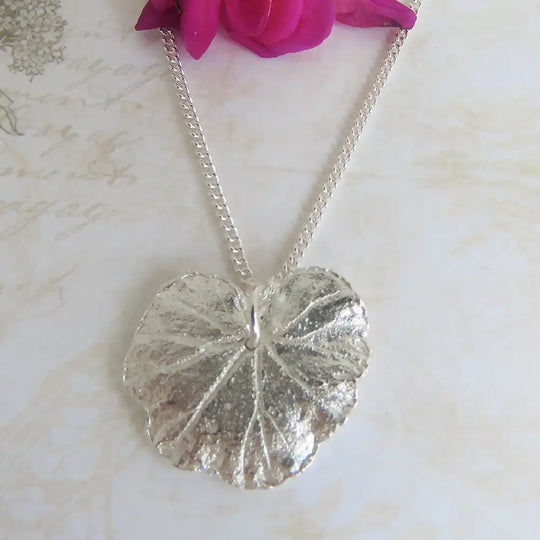 Geranium Leaf Necklace