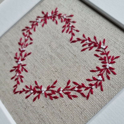 Christmas Winter Heart Embroidery Kit ii