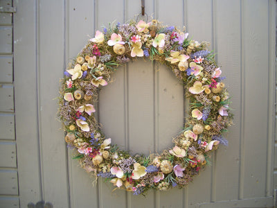 Lavender and Poppy Wreath