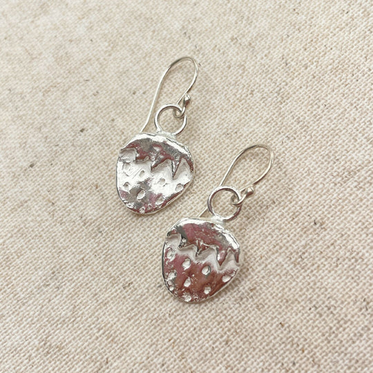 Strawberry Sterling Silver Earrings