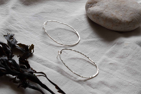 Gylly Hoops Recycled Silver (Large)