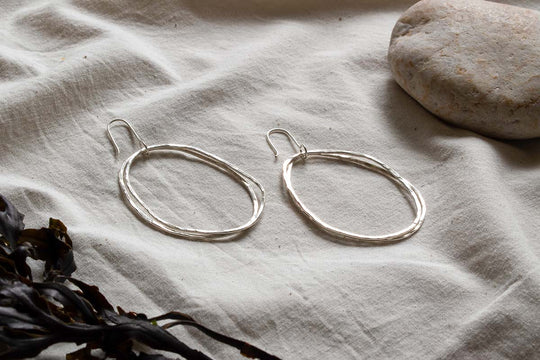 Stacked Hoops Recycled Silver