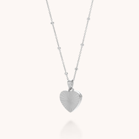 Aura Heart Locket Necklace