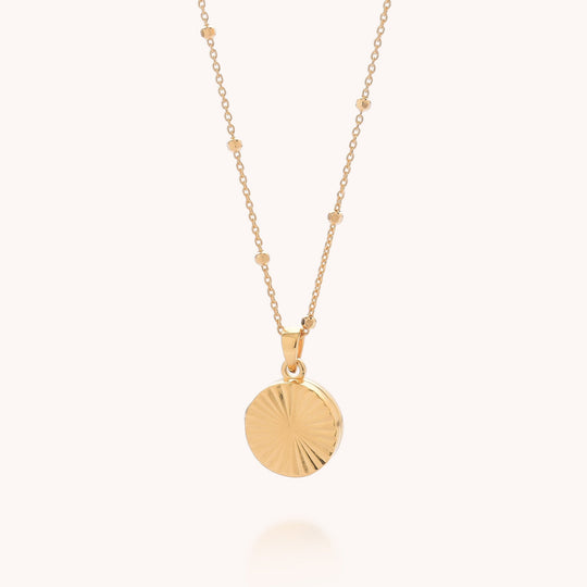 Aura Round Locket Necklace