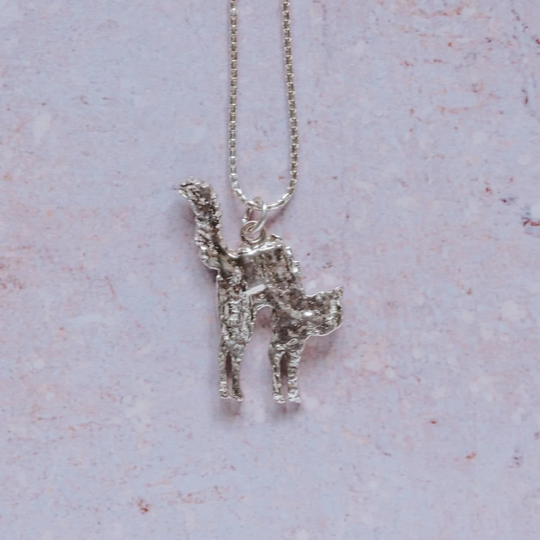 Silver Cat Necklace