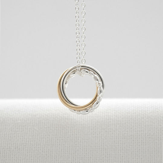 9ct Gold & Silver 30th Birthday Necklace