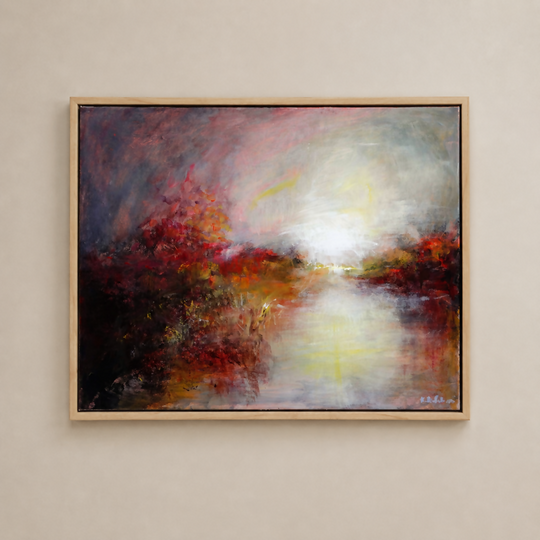 Original painting 'Ember Shore' by Kasia Kaldowski