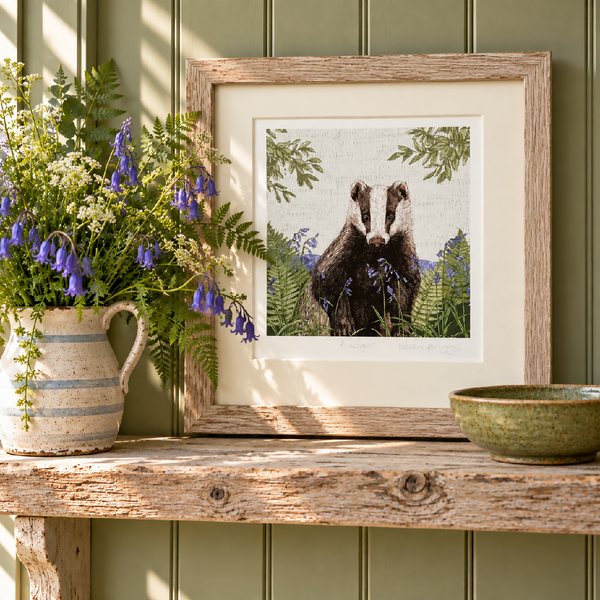 Badger -Signed and mounted Giclée Art Print
