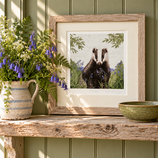 Badger -Signed and mounted Giclée Art Print