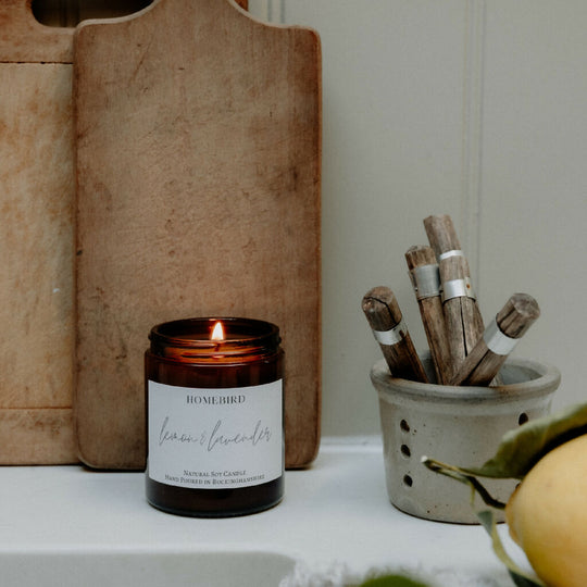 Lemon & Lavender Natural Soy Wax Candle