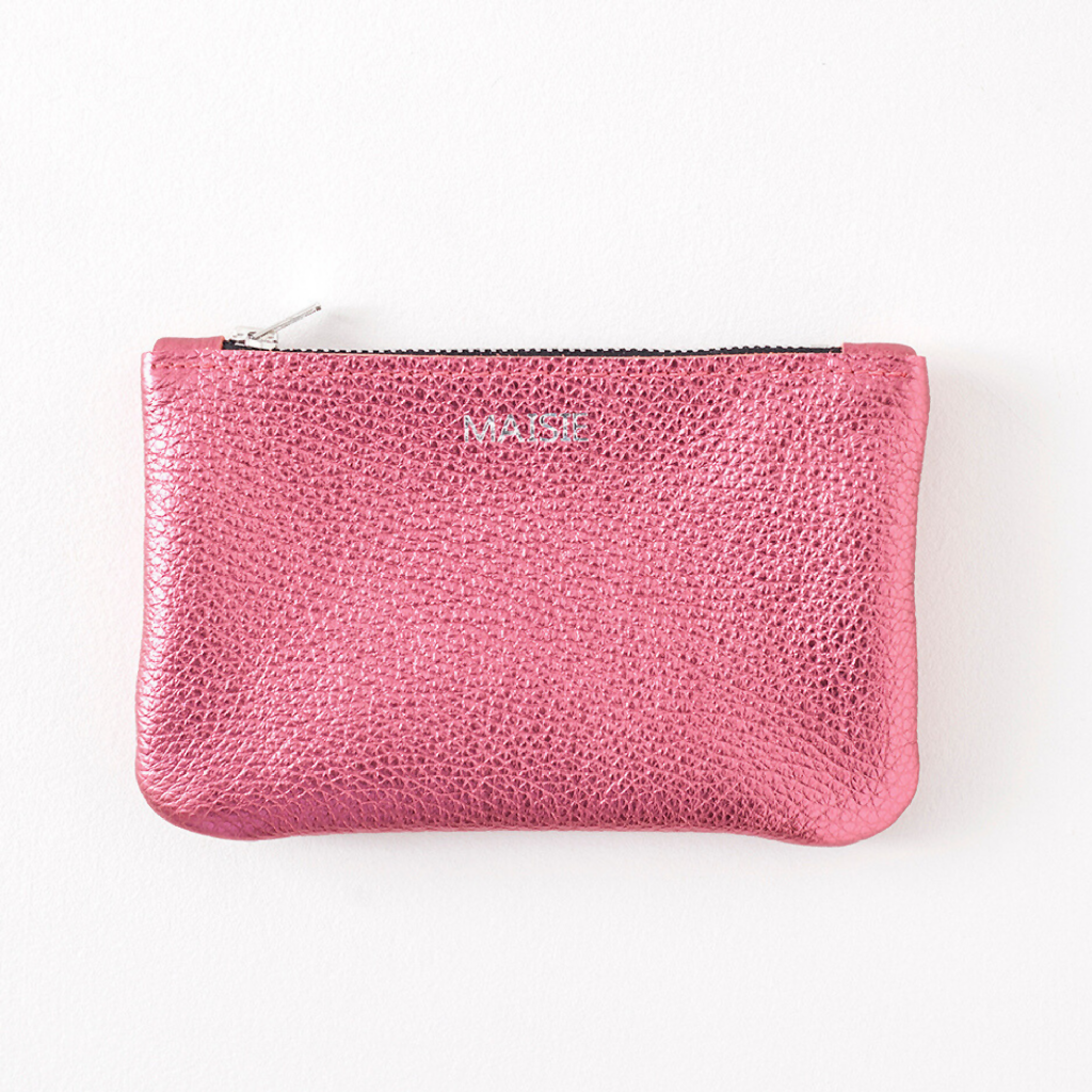 Personalised Leather Zipped Purse