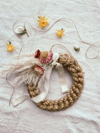 Small 15cm Rope Christmas Wreath