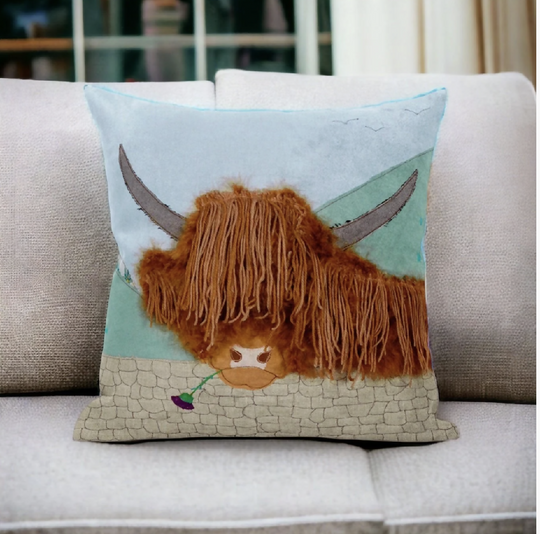 Highland Cow Luxury Cushion