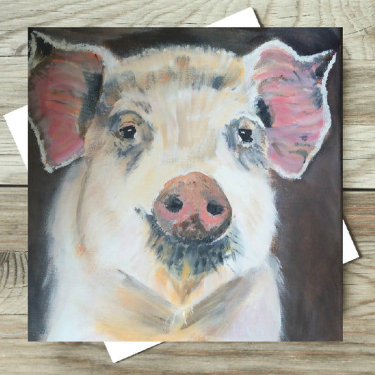 Old Spot Pig Greeting Card