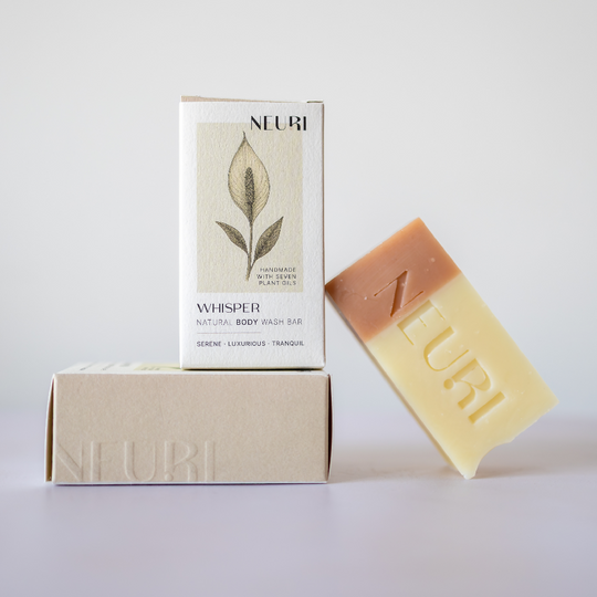 Whisper Rose & Vetiver Body Wash Bar with Red & Kaolin Clay