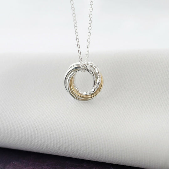 9ct Gold & Silver 60th Birthday Necklace