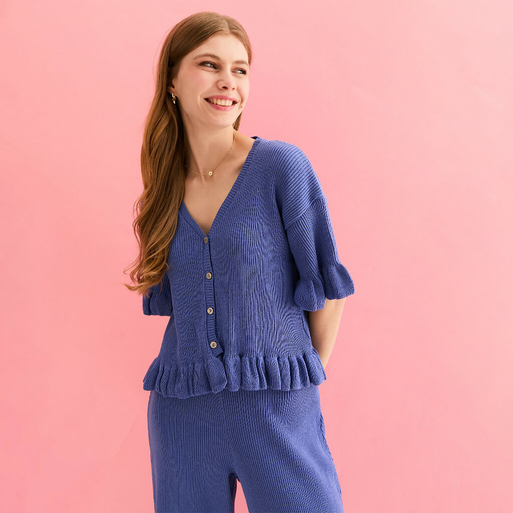 Marlow Cardigan and Martha Trouser_Blue_S5