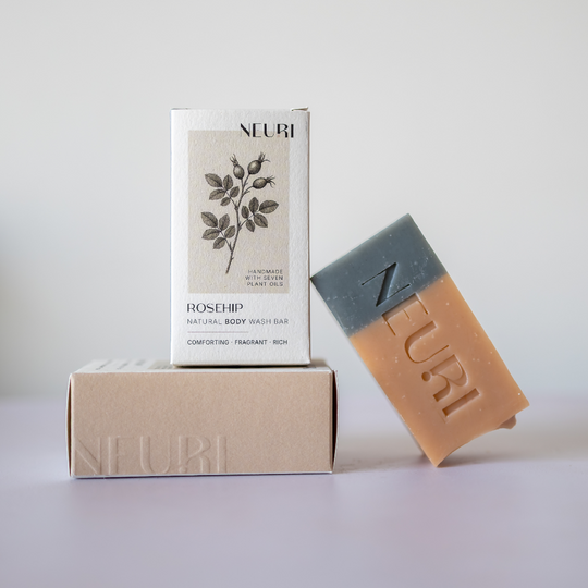 Rosehip Rose Geranium & Ylang Ylang Body Wash Bar with Org Rosehip Oil