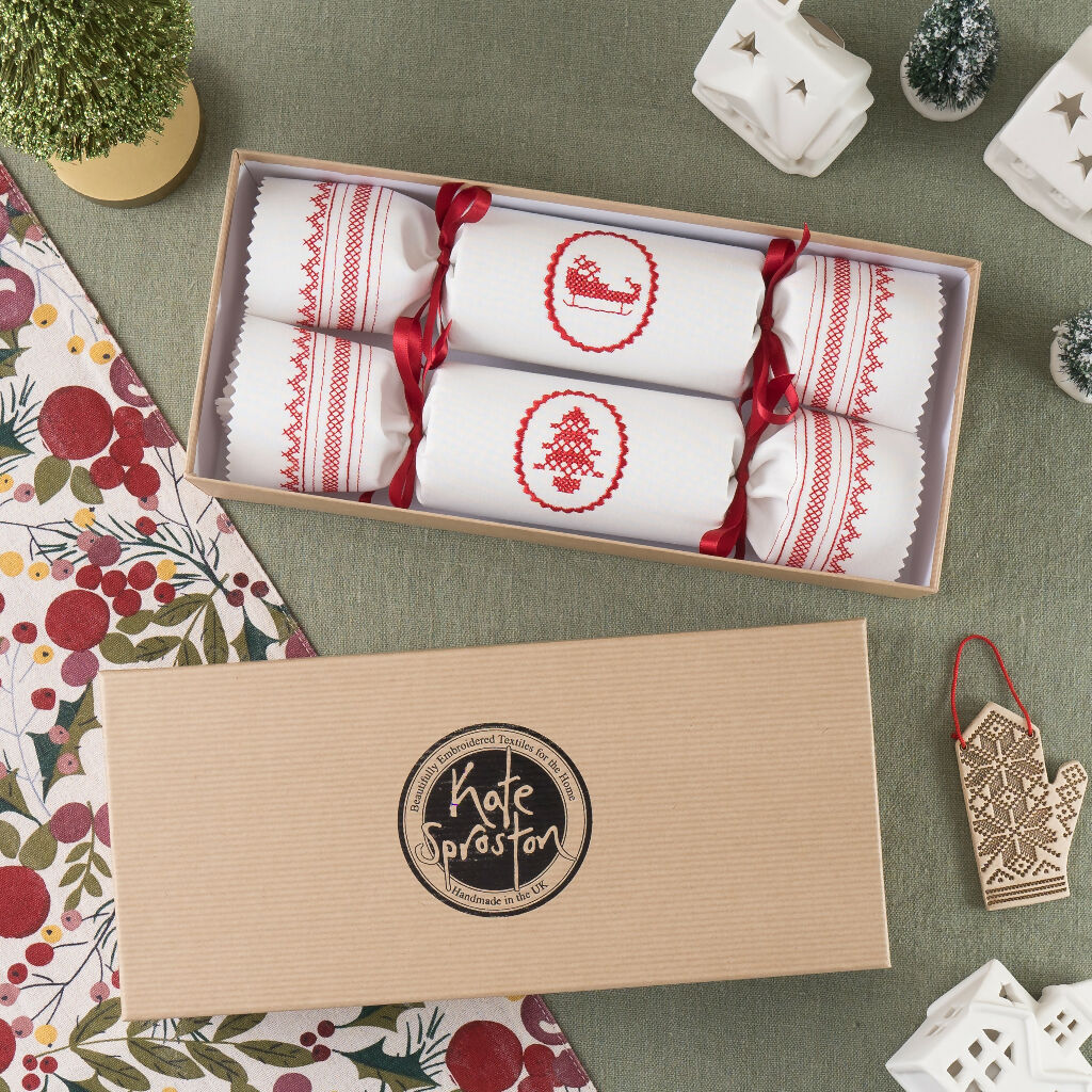 KSD Scandi Reusable Christmas Crackers - Set of 2 - Cotton (1)