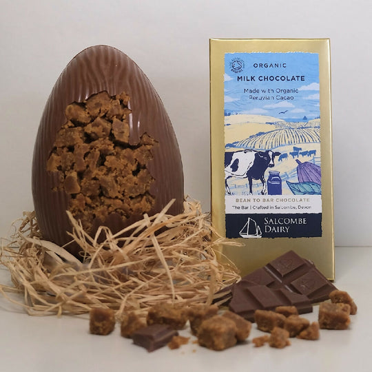 Organic Milk Fudge Cluster Easter Egg