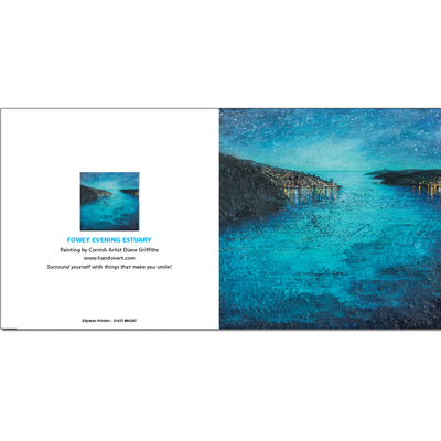 Fowey Evening Estuary Greeting Card