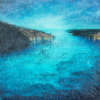 Fowey Evening Estuary Greeting Card