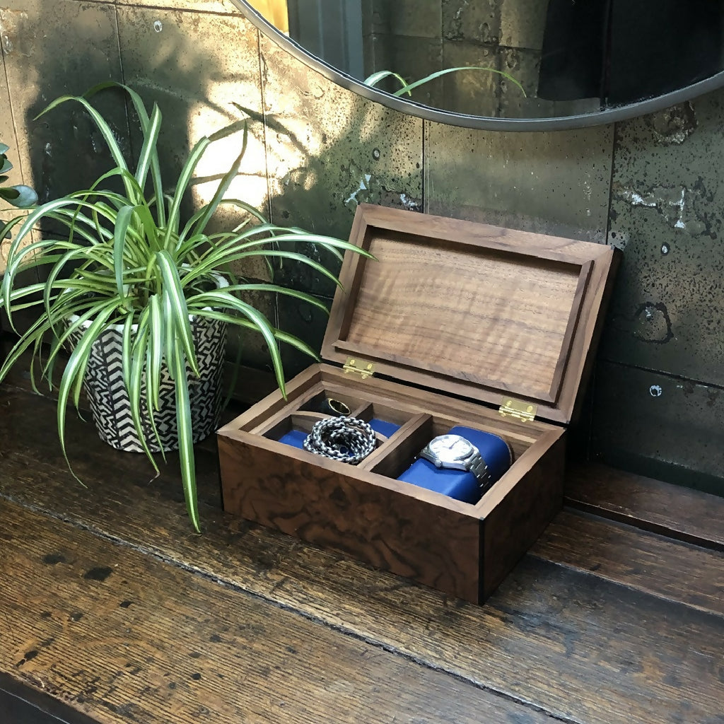 Burr Walnut Watch Box