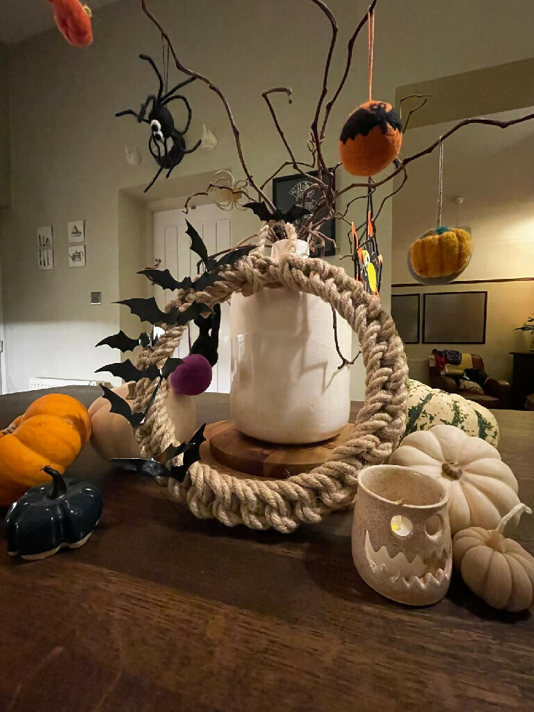 30cm Jute Rope Christmas Wreath