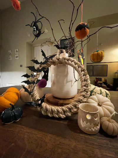 30cm Jute Rope Christmas Wreath