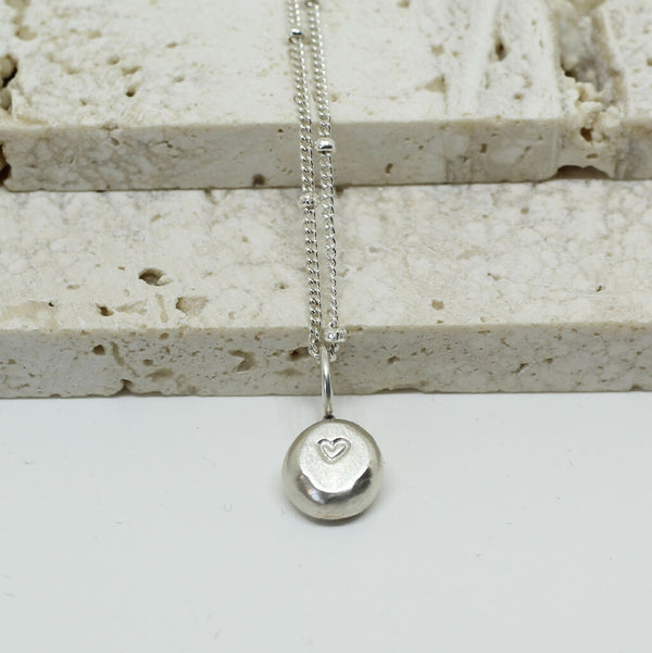 Recycled Silver Heart Pendant