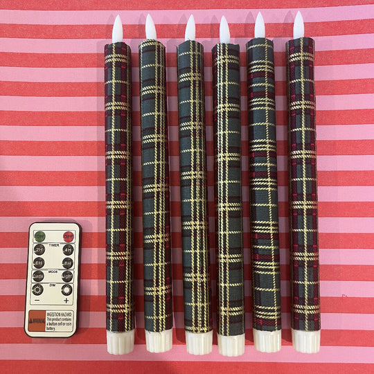 Fabric covered LED candles