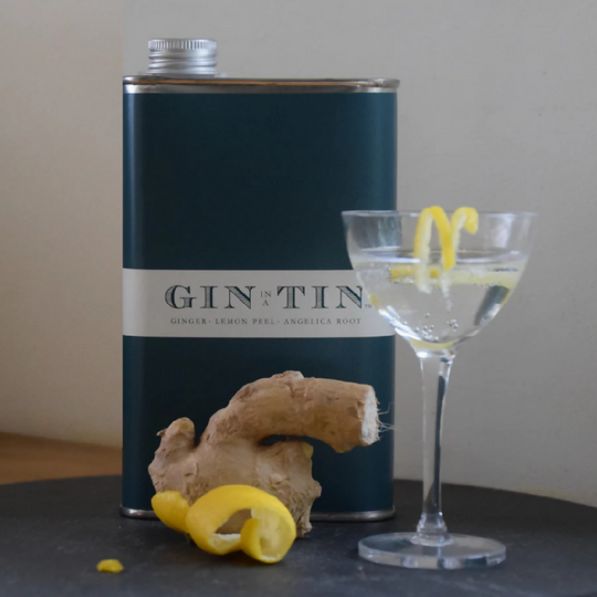 London Dry Ginger, Angelica Root & Lemon Peel Gin In A Tin | 50cl Tin