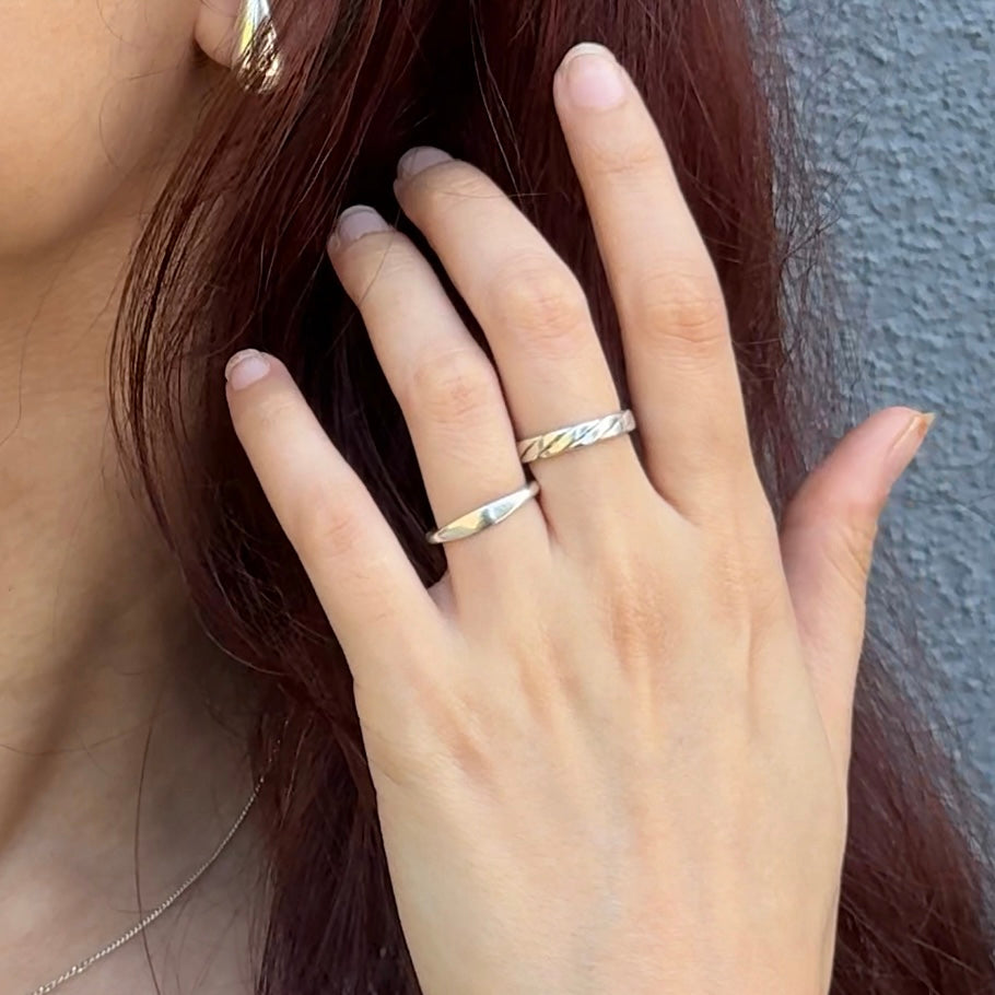 Slim Sterling Silver Signet Ring Delicate Fine Minimal Signet Ring ...