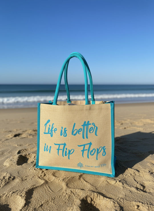 ‘Life is better in Flip Flops’ Tote Bag