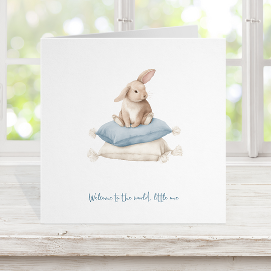 New Baby Boy or Girl, Greeting Card - personalised with your message